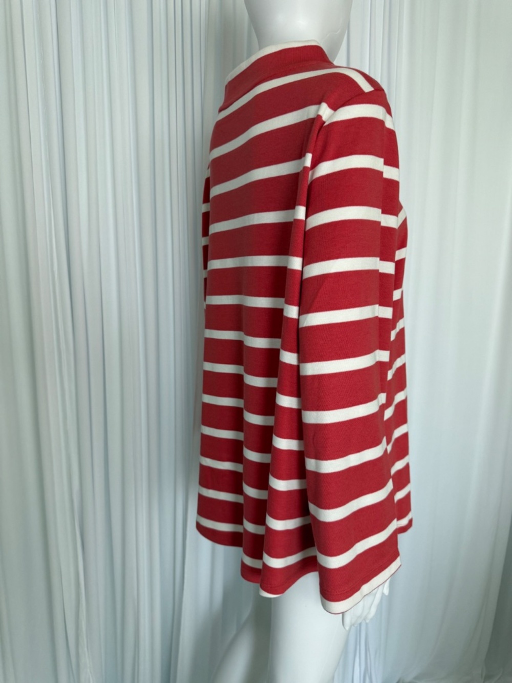 Martha Stewart Signature Coral Stripe Modal Blend Tunic Top XL NWOT - Picture 6 of 16